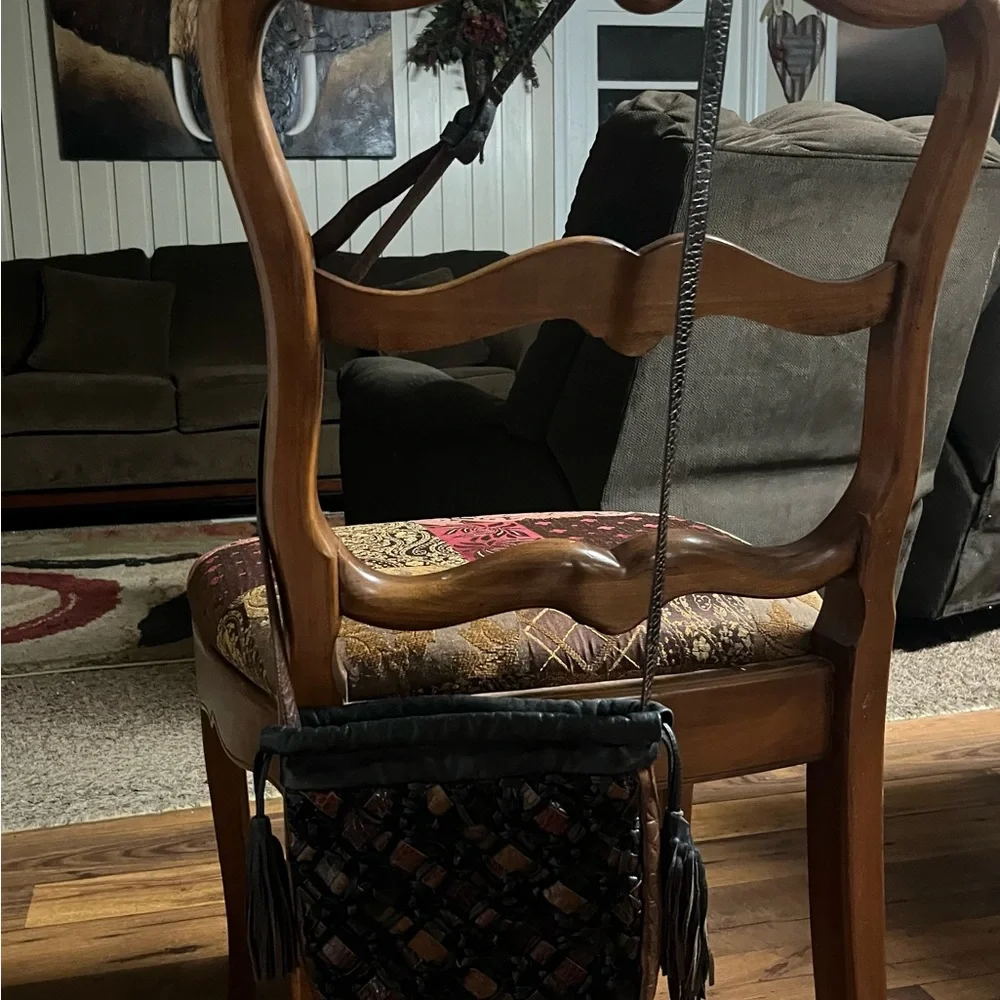 Sharif • Vintage • Small • Brown/ Black • Leather • Crossbody Handbag - Picture 3 of 13